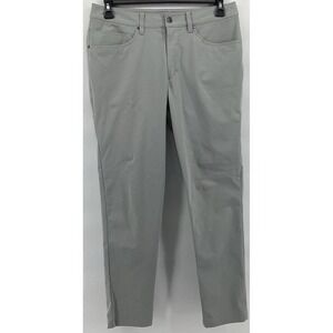 Lululemon Men's 5 Pocket Pants Size 32 Gray Slim Straight Pockets ABC Mid Rise